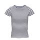 thumbnail image 1 of Asquith & Fox - Camiseta de manga corta y estilo marinero para mujer (Blanco/Azul marino), 1 of 3