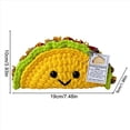 thumbnail image 2 of 2X Muñeco de Ganchillo Pequeño Apoyo Emocional Crochet Mini Taco Muñeco de Ganchillo Taco Peluche Animar Juguete Muñeca de Punto, 2 of 5
