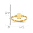 thumbnail image 3 of 14K Yellow Gold Ring Band Signet, Size 7, 3 of 5