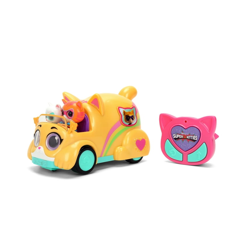 Super Kitties RC Car by Disney Jr. Lights & Sound Toy by Jada Toys