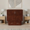 thumbnail image 5 of AFI Sydney Twin Murphy Bed Chest with 6" Mattress, Storage, & Built-in Charger, Walnut, 5 of 21