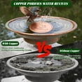 thumbnail image 7 of 4 Inch Pure Copper Bird Bath Disc – Heavy-Duty 0.5mm Metal Plate with Three-Point Support, Outdoor Birdbath & Garden Bowl Insert, Weather-Resistant Decorative Copper Accent （3 Pack）, 7 of 7