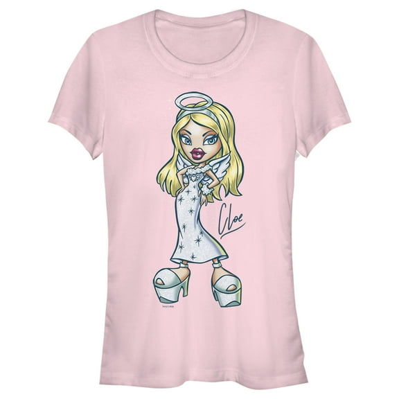 Junior's Bratz Cloe Angel Fashion  Graphic Tee Light Pink 2X Large