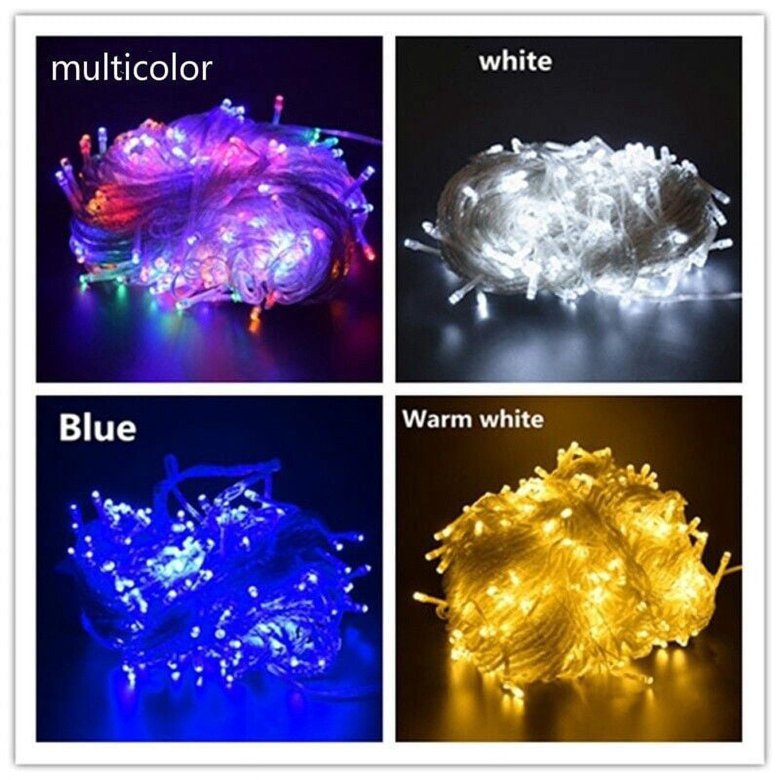 HESHENG 500LEDs 164ft Fairy String Lights Mains Plug in Lights Christmas Party Outdoor Patio Garden Home Decor Lights Cool White