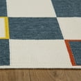 thumbnail image 6 of Ox Bay and Evette Rios Dora 5' x 7' Navy/White Checkered Indoor/Outdoor Area Rug, 6 of 9