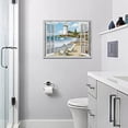 thumbnail image 4 of Coastal Lighthouse Bathroom Decor Wall Art Nautical Beach Wall Decor Seaside Scenery Pictures Canvas Painting Framed Artwork for Bathroom Living Room Bedroom 16''x12'', 4 of 7