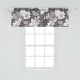 thumbnail image 2 of Flowers Vintage Window Valance, Outline Drawing Floral Pattern with Butterflies Dahlia Orchid, Curtain Valance for Kitchen Bedroom with Rod Pocket, 54" X 18", Off White Lilac Taupe, by Ambesonne, 2 of 2