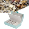 thumbnail image 3 of Jewelry Box, Necklace Display Box, Multilayer 6 Hook Designs for Travel Or Daily Use Weddings, Christmas Light Blue, 3 of 8