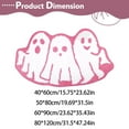 thumbnail image 3 of Pink Halloween Bath Mat Ghost Tufted Rug Goth Spooky Bathroom Mat Non-Slip Floor Bathmat for Indoor Kitchen Bedroom Plush Rug Soft Absorbent Bath Tub Carpet Halloween Supplies, 3 of 6