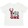 thumbnail image 3 of Inktastic Plaid Deer Wild and 1 with Arrow Boys or Girls Baby T-Shirt, 3 of 5