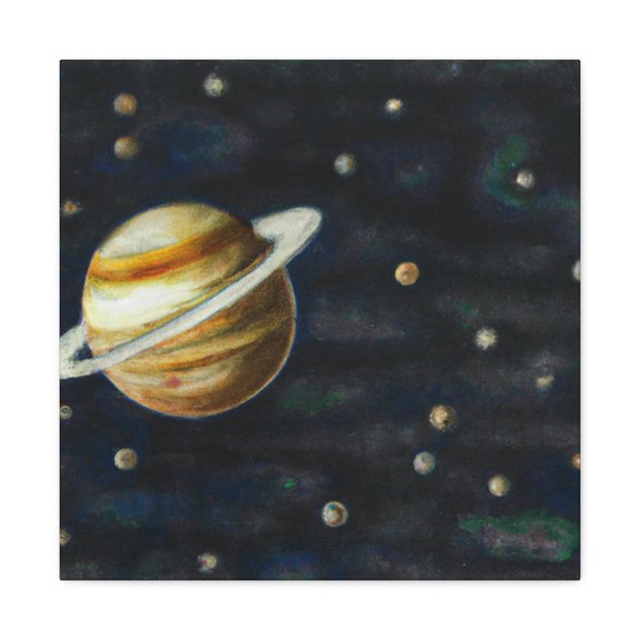 Jupiter's Celestial Pointillism - Canvas