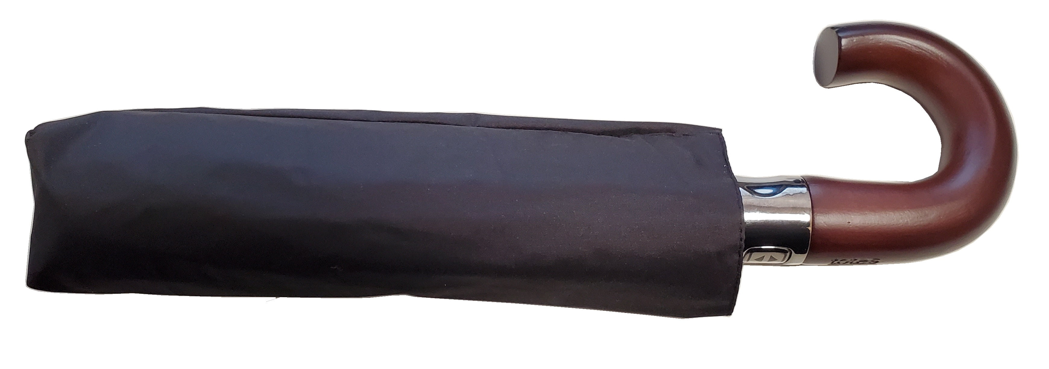 Totes Auto Open Auto Close Umbrella, Wooden Handle, Titan MaxStrength