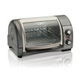 thumbnail image 2 of Hamilton Beach 31344D Easy Reach with Roll-Top Door Toaster Oven, 4-Slice, Silver, 2 of 8