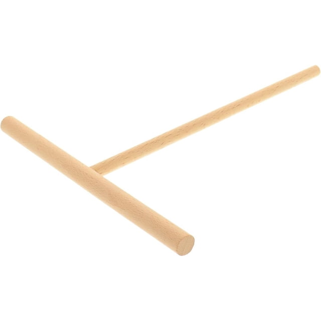 Esparcidor de masa para crepes, galettes y panqueques, 22 cm, distribuye la masa muy fina y uniformemente, sin rayones ni plástico en la placa calefactora, resistente al calor, madera de