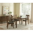thumbnail image 2 of HQZX 60"Dining Table for 6 Person,Retro Kitchen Table,with Solid Wood Legs，Walnut, 2 of 8