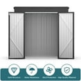 thumbnail image 6 of 6 x 4 FT Metal Storage Shed Clearance, Galvanized Steel Garden Tool Shed with Lockable Doors for Backyard, Patio, Lawn, 6 of 10