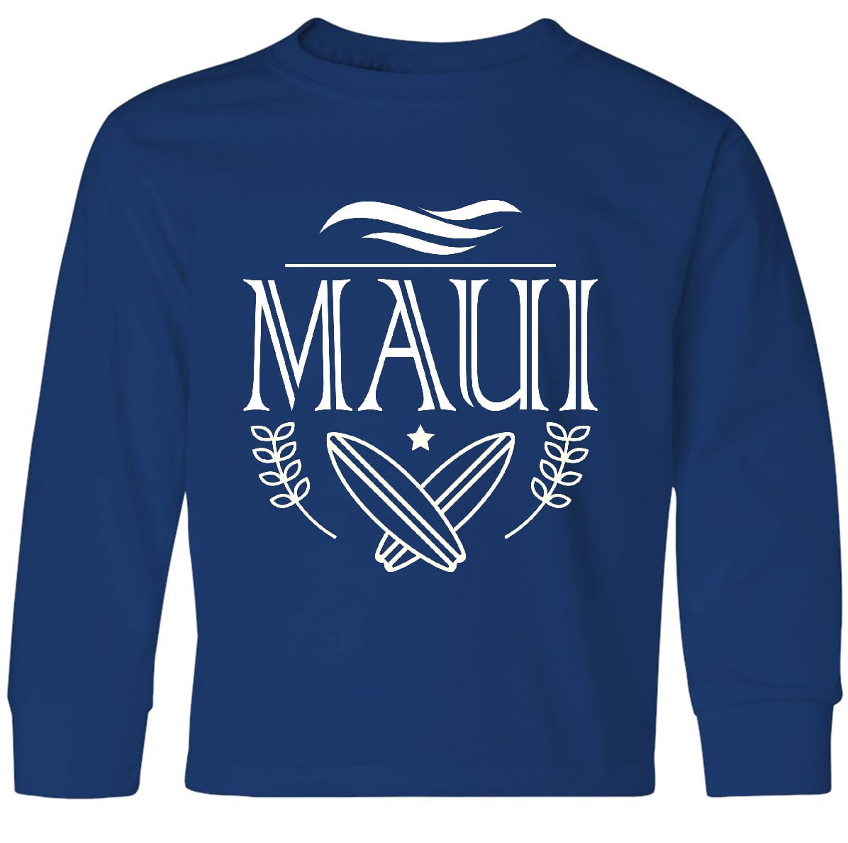 Inktastic Maui Hawaii Surfing Long Sleeve Youth T-Shirt