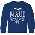 thumbnail image 3 of Inktastic Maui Hawaii Surfing Long Sleeve Youth T-Shirt, 3 of 5