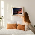 thumbnail image 2 of North Park Sign, San Diego - San Diego California Photography Neon Sign City Night Sky Sunset Architecture Travel Poster Silhouette Oak Framed Wall Art Print 5 x 7 inches, 2 of 6