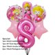 thumbnail image 1 of 6pcs Super Mario Princess Peach Fiesta De Cumpleaños Decoración 32 Pulgadas Número Foil Globo Melocotón Princesa Suministros De Bebé Ducha, 1 of 4