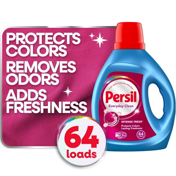 Persil Intense Fresh Everyday Clean Liquid Laundry Detergent, 100 fl oz, 64 Loads