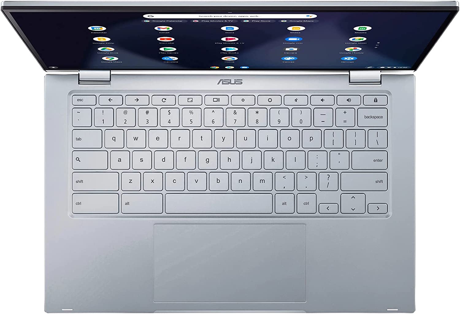 ASUS Chromebook Flip Touchsceen Laptop 14 FHD IPS Display, Intel Core M3- 8100Y, Backlit Keyboard, Wi-Fi 6, USB Type-C Charge, Long Battery Life,  Chrom Chromebook