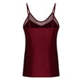 thumbnail image 6 of Timegard Womens Tank Tops Mesh V Neck Spaghetti Strap Loose Sleeveless Tops Camis Casual Solid Color, 6 of 6