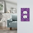 thumbnail image 5 of Daiia Purple Snowflakes Pattern Decorator Wall Plate Child Safe Outlet Cover, Switch and Outlet Covers,Size 1-Gang 5.0" x3.0" , Polycarbonate Thermoplastic-Style S, 5 of 6