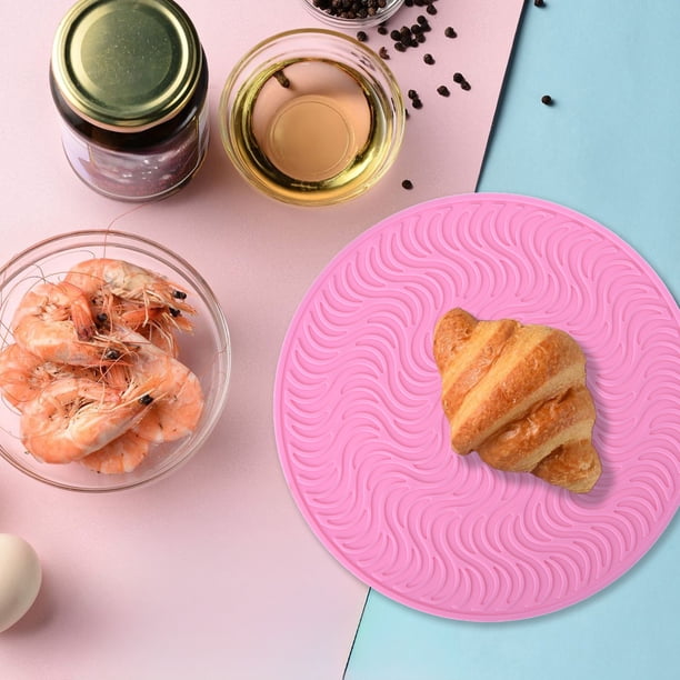 Geometric Insulation Mat Household Solid Color High Temperature Proof Silica Gel Mat Placemat Water Proof Oil Insulated Pan Mat