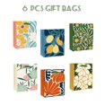 thumbnail image 2 of Bolsas de regalo Qiqee Clash Flowers de papel con papel de seda, 6 unidades, 2 of 7