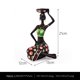 thumbnail image 3 of Soporte de vela de resina para mujeres africanas, elegante y creativo exquisito para aniversario (verde), 3 of 7