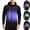 Purple, variant on Men's Gradient Full Zip Hoodie Running Track Jacket Athletic Moisture Wicking Quick Dry Raglan Long Sleeve Sweatshirt for Training Workout, Gray, XXXL