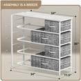 thumbnail image 6 of Sorbus Dresser with 8 Drawers - Furniture Storage Chest Tower Unit for Bedroom, Hallway, Closet, Office Organization - Steel Frame, Wood Top, Easy Pull Fabric Bins, 6 of 6