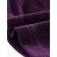 thumbnail image 5 of Falda de Terciopelo Allegra K para Fiestas de Mujer Bodycon Mini Fruncidas Púrpura M, 5 of 5
