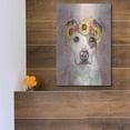 thumbnail image 5 of Luxe Metal Art 'Flower Crown Pit Bull 7' by Furbaby Affiliates, Metal Wall Art, 12"x16", 5 of 9