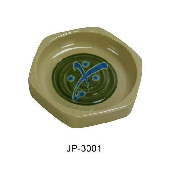 Yanco JP-3001 4.125 in. 8 oz Japanese Dessert Dish - Melamine, Multi Color - Pack of 48