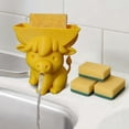 thumbnail image 4 of Cute Highland Cattle Sponge Holder with Drainage - Funny Scrub Sponge Stand for Kitchen Sink Countertop Organizer Gadget, 4 of 6