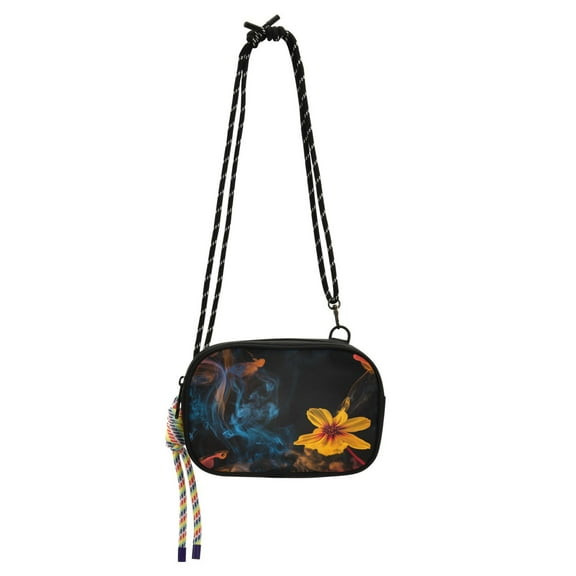 Stylish Crossbody Phone Bag Purse Handbags Adjustable Strap, Compact Design for Essentials Yellow Flower