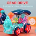 thumbnail image 6 of Children Locomotive Toy With Light And Sound Clear Train Vehicle Educational Play Set For Toddler Sensory, 6 of 7