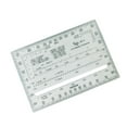thumbnail image 1 of Square Protractor Ruler Easy Carry Reading Compact Lightweight Acrylic 1:25,000 1:50,000 for Architects Engineering Measuring Tool, 1 of 8