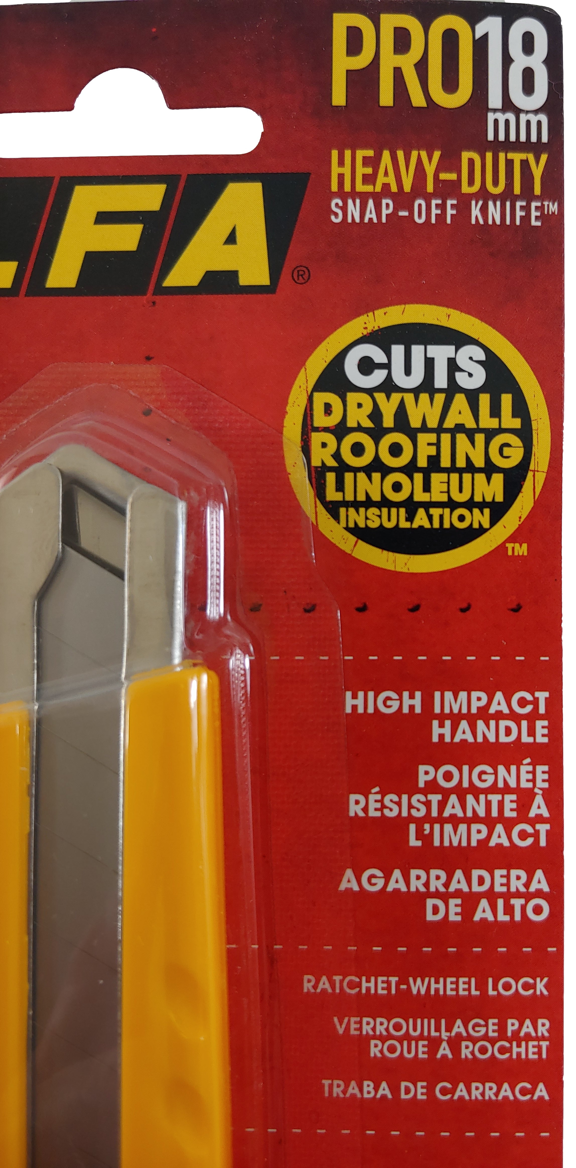 Lot of 2 OLFA 5003 L-1 18mm Ratchet-Lock Heavy-Duty Utility Knife