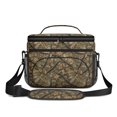 thumbnail image 2 of Camo and Branch Green Pattern Insulated Lunch Box for Women Men, Medium Leakproof Cooler Bag with Adjustable Strap, 10"x6.7"x8", 2 of 6