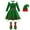 Green, variant on Elf Girls Outfit Long Sleeve Christmas Elf Dress Girls Hat Set Party Outfit Christmas Outfits Girls 150