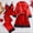 Red, variant on FRSASU Silk Pajamas for Women 3Pcs Sleepwear Loungewear Satin Robe Cami Long Pants Pj Set White
