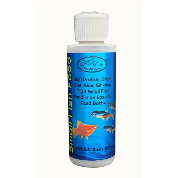 Fry & Small Fish Food - Easy to Feed Squeeze Bottle - Powder Food for Baby Fish, Small Fish & Others! (2.5oz)