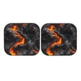 thumbnail image 4 of Picia Molten Lava Abstract Flow 2 Piece Car Windshield Sun Shade Foldable | Foldable Sun Shield for Front Window Blocks UV Rays and Keeps Your Vehicle Cool-Small, 4 of 7