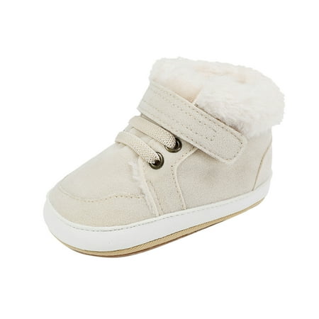 

YDOJG Cute shoes for Toddler Boys Girls Infant Babys Fashion Autumn Winter High Top Cotton Shoes Shoes White 0-6 Months