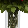 thumbnail image 5 of Nearly Natural Giant Rose Silk Flower Arrangement, 5 of 7