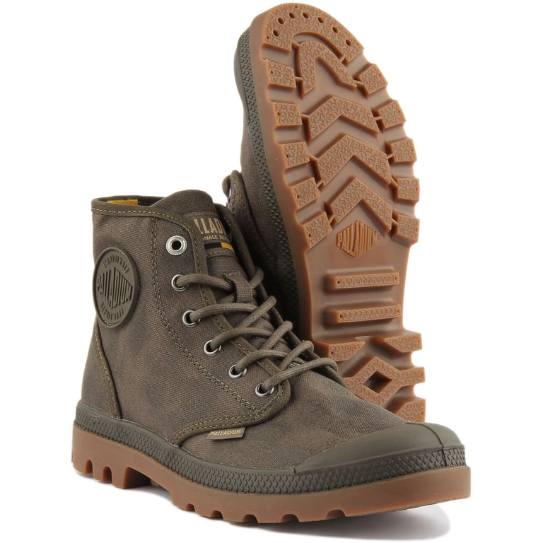 Palladium Pampa Hi Wax Unisex Lace Up Washed Canvas Ankle  display picture 1