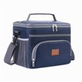 thumbnail image 1 of 15l Thickened Bento Lunch Bag Dirt And Scratch Resistant For Outdoors ActivitiesNavy Blue, 1 of 5